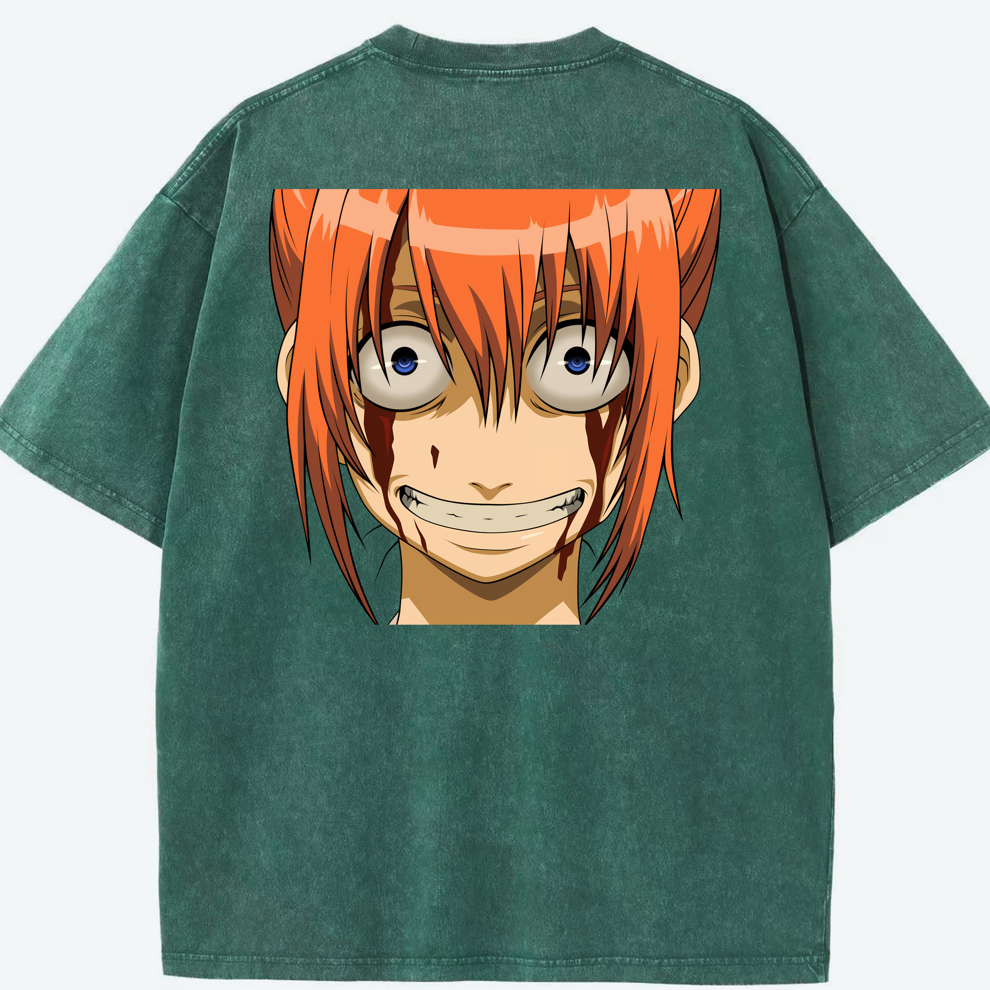 （画像用） ぎんたま 坂田銀時（さかたぎんとき） 神楽 志村新八（しむら しんぱち） GINTAMA Sakata Gintoki Kagura Shimura Shinpachi 綿100% ヴィンテージ風 半袖Tシャツ（背面プリント）